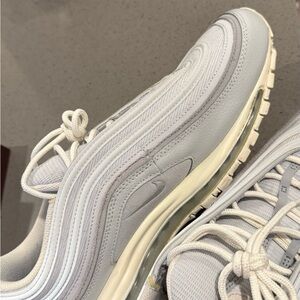 Nike Men's Sneakers - Light Gray and Cream